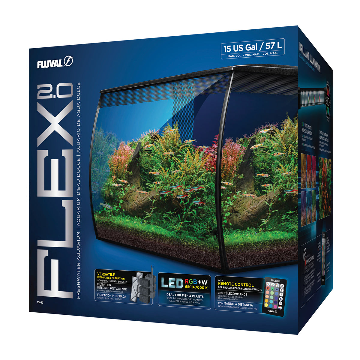 Fluval Flex 57L Black Aquarium