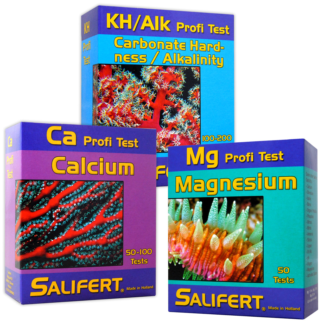 Salifert Calcium, KH & Magnesium Test Kit Bundle