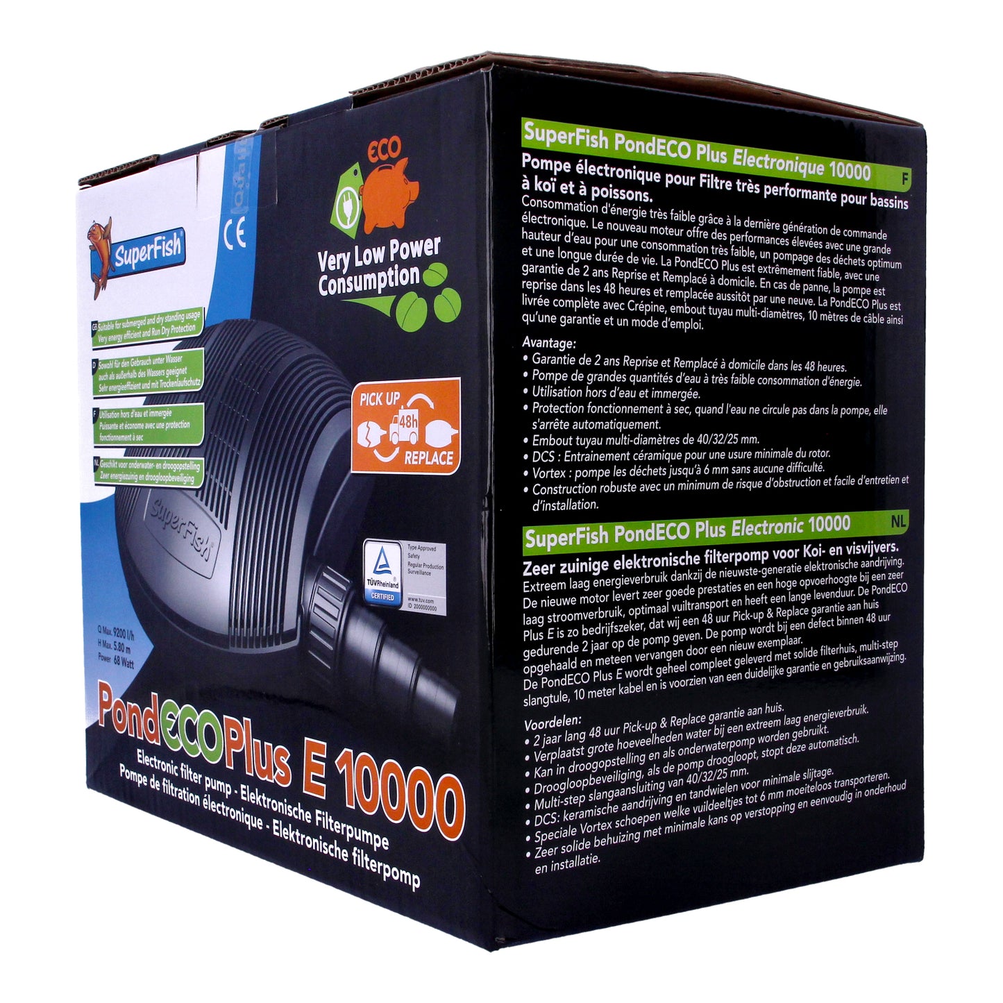SuperFish Pond Eco Plus 10000 9200L/h 68W