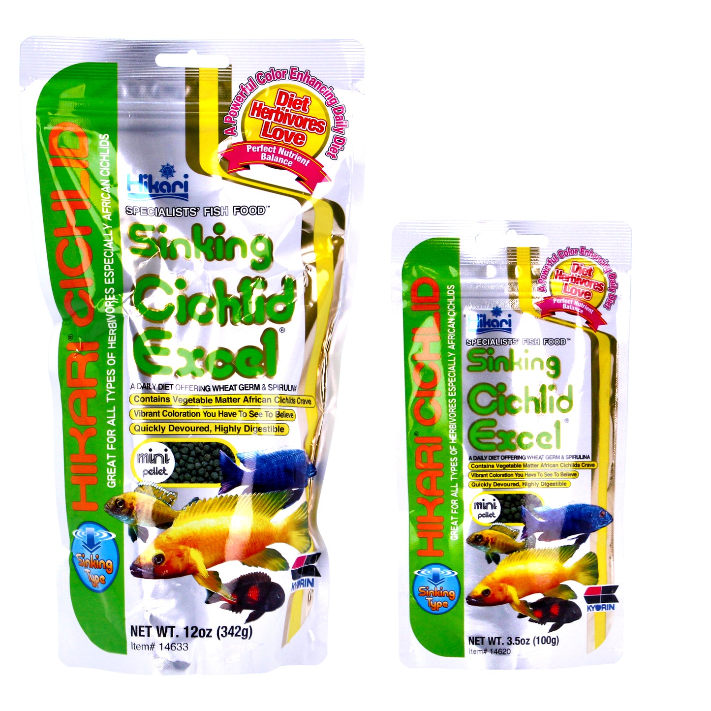 Hikari Cichlid Excel Sinking Mini Pellets