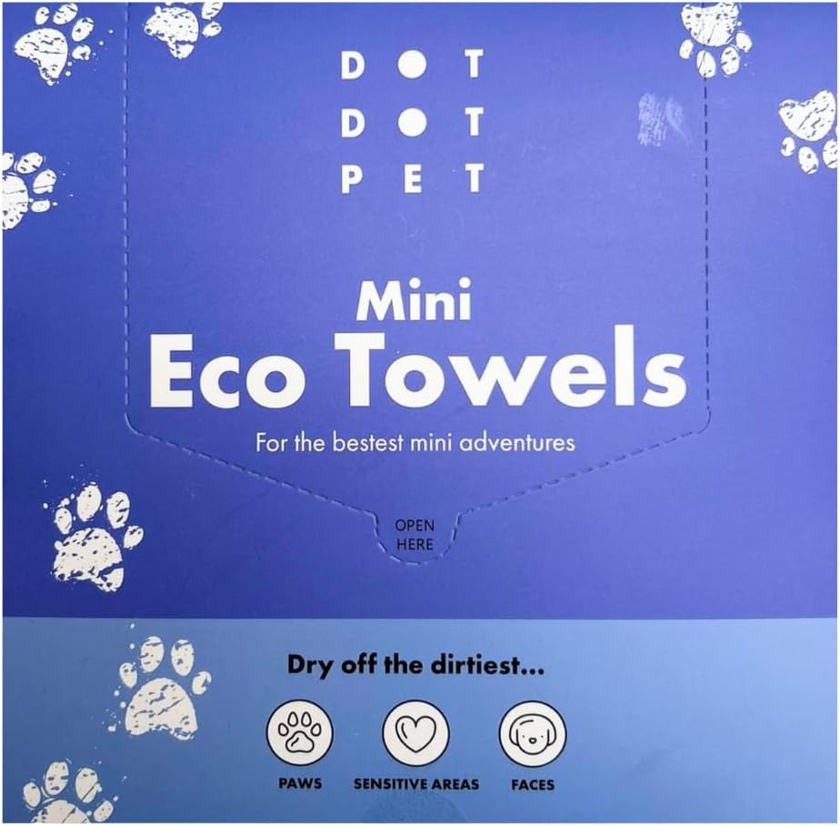 DotDotPet Mini Eco Dog Quick-Dry Biodegradable Towels