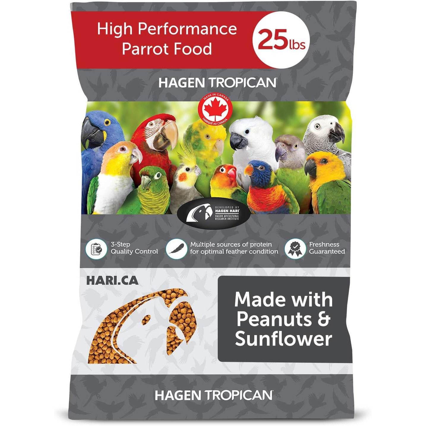 Hari Tropican Cockatiel High Perf Granules 2mm 11.34kg