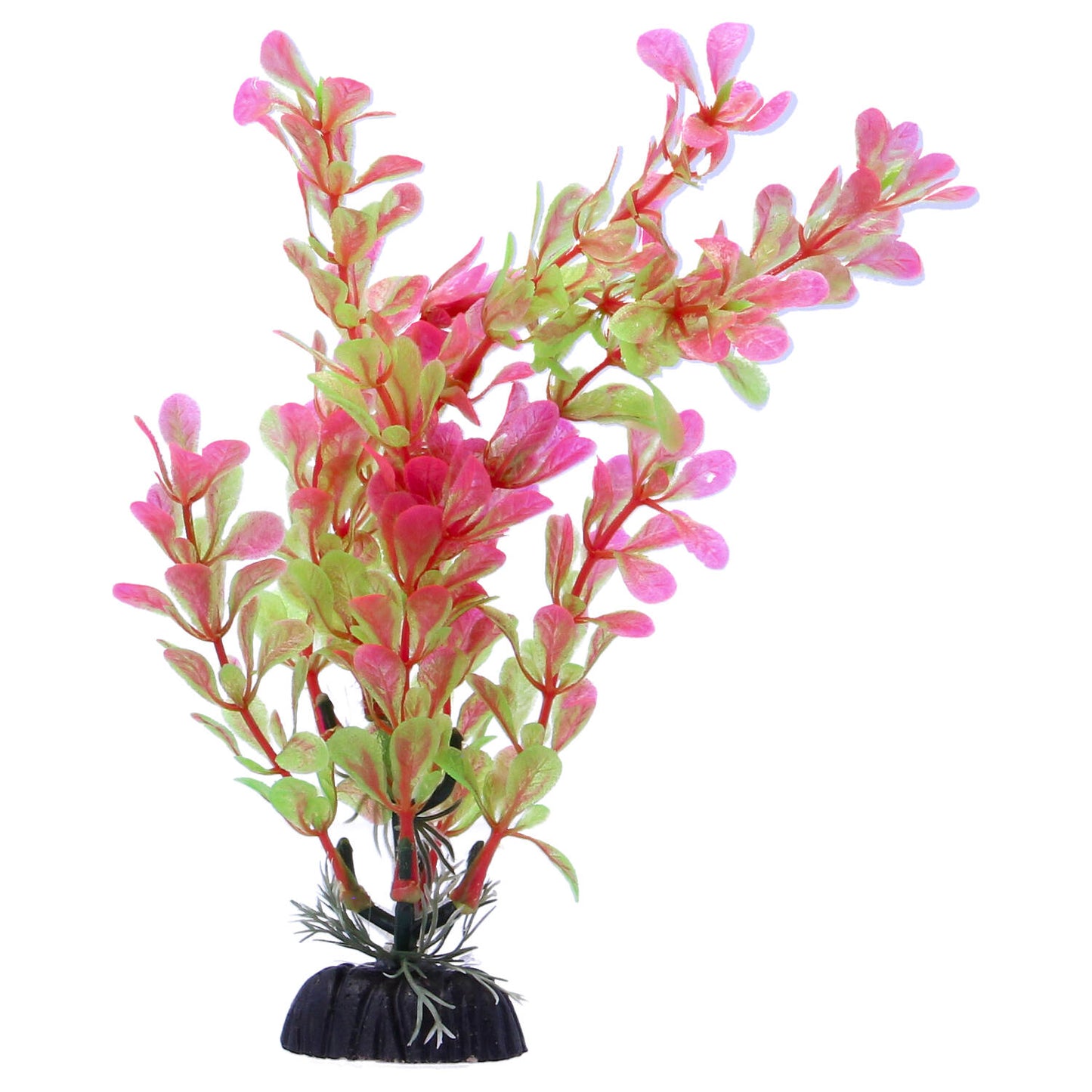 Multicoloured Plastic Aquarium Decoration Plants 10cm (Pack of 6)