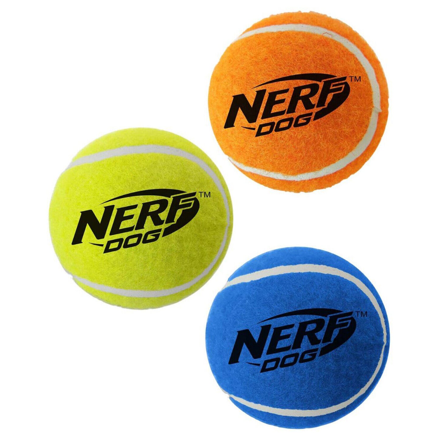 Nerf Dog Mega Strength Tennis Small Balls 3 pk