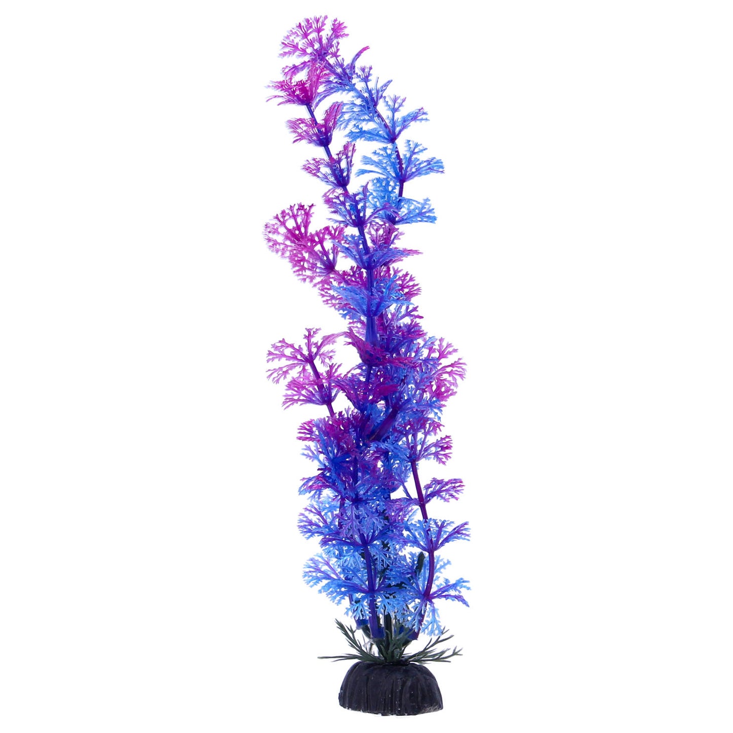 Multicoloured Plastic Aquarium Decoration Plants 10cm (Pack of 6)