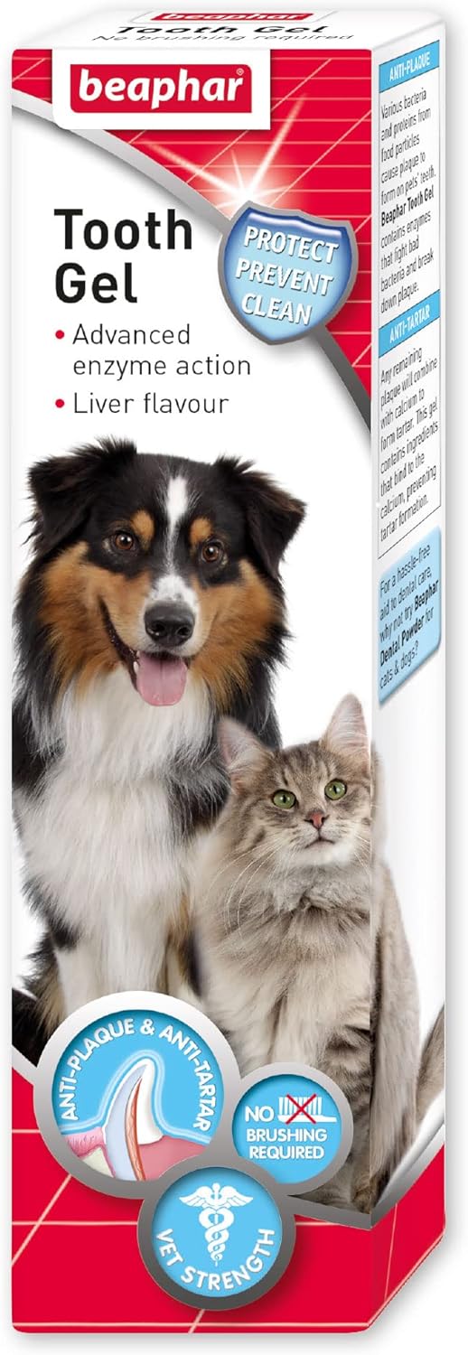 Beaphar Tooth Gel Liver Flavoured for Cats & Dogs 100g