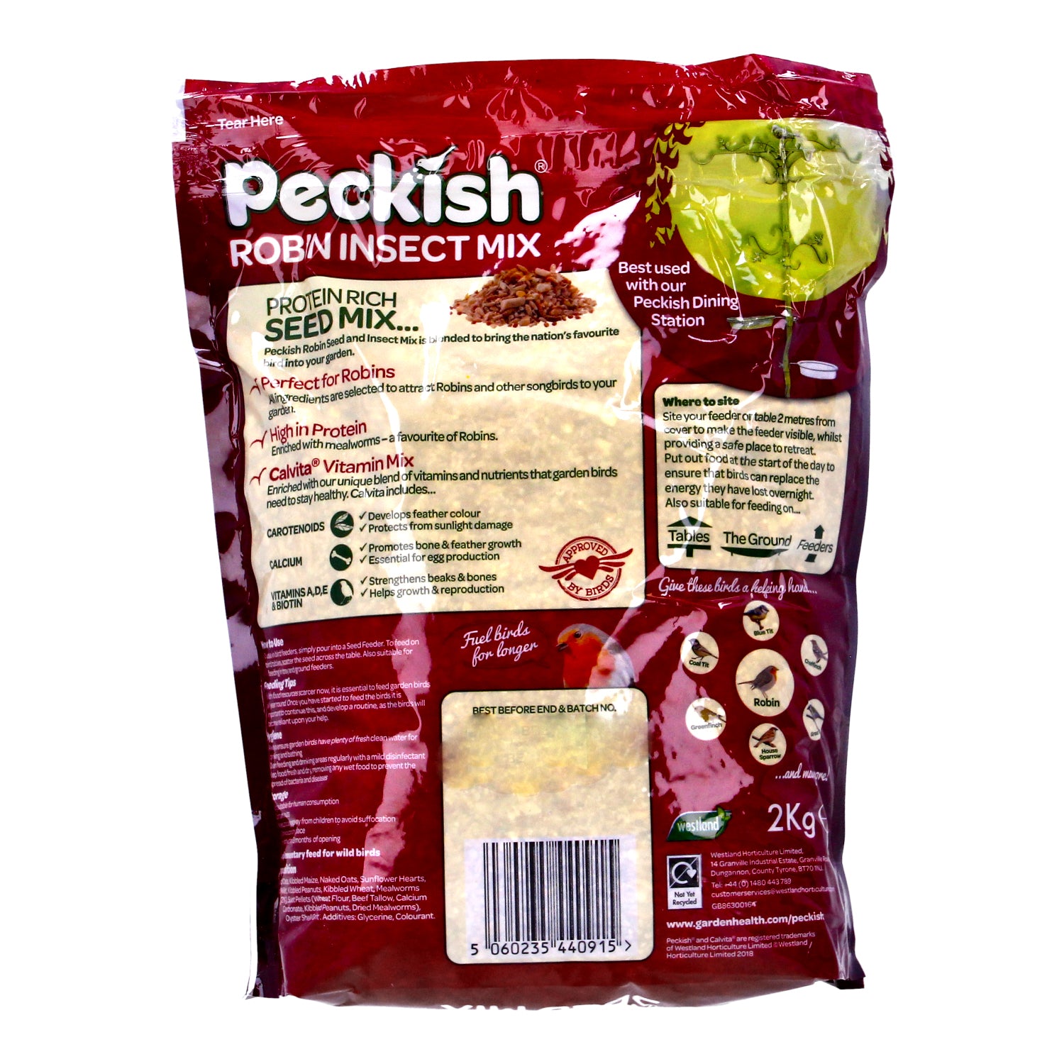 Peckish Robin Seed & Insect Mix 2kg
