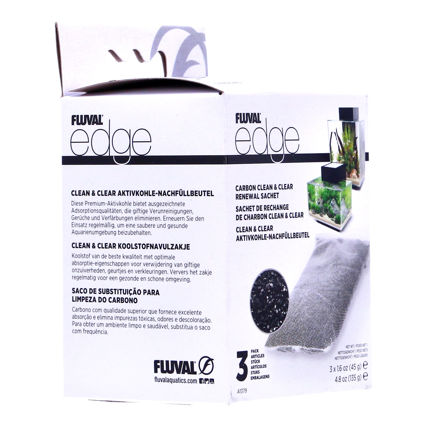 Fluval Edge Carbon Clean and Clear Sachets - A1379