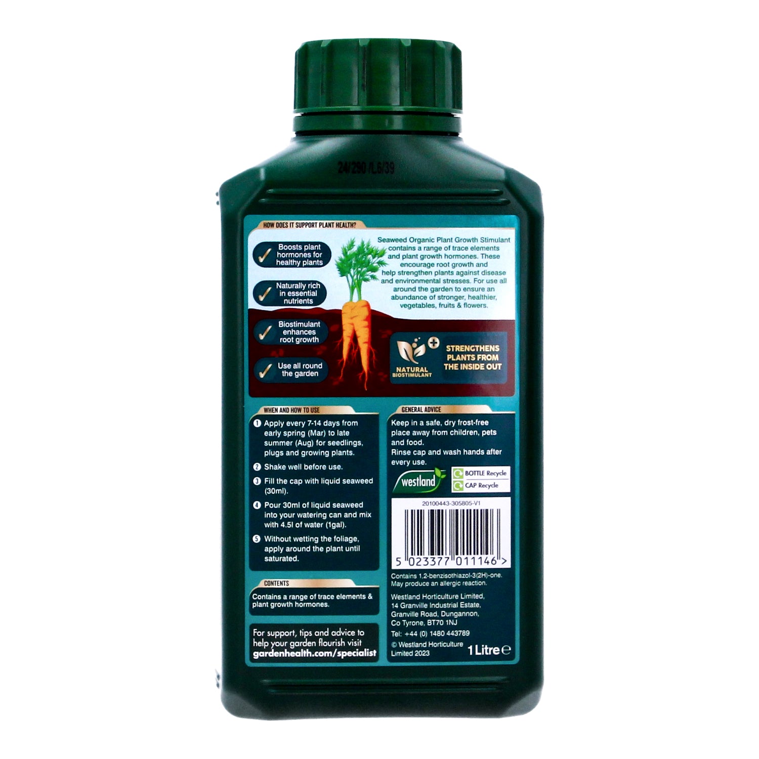 Westland Organic Seaweed Liquid 1L Plant Growth Stimulant