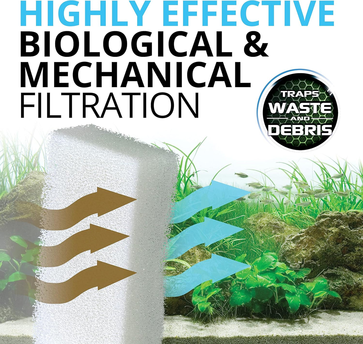 Fluval FX5 Filter Foam (x 3) - A228