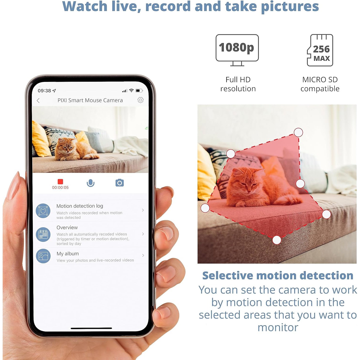 Catit Pixi Smart Mouse HD Camera