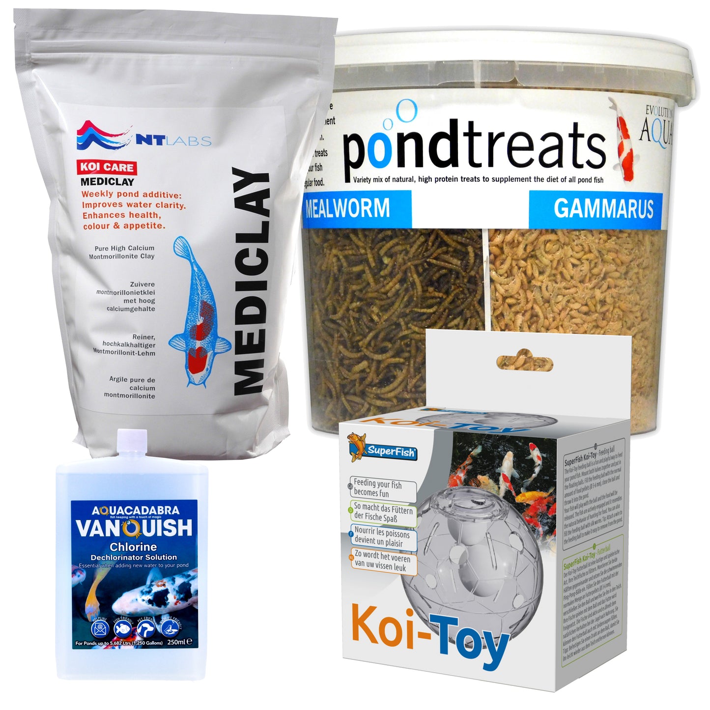 Koi Care TLC Bundle – Pond Health & Feeding Kit