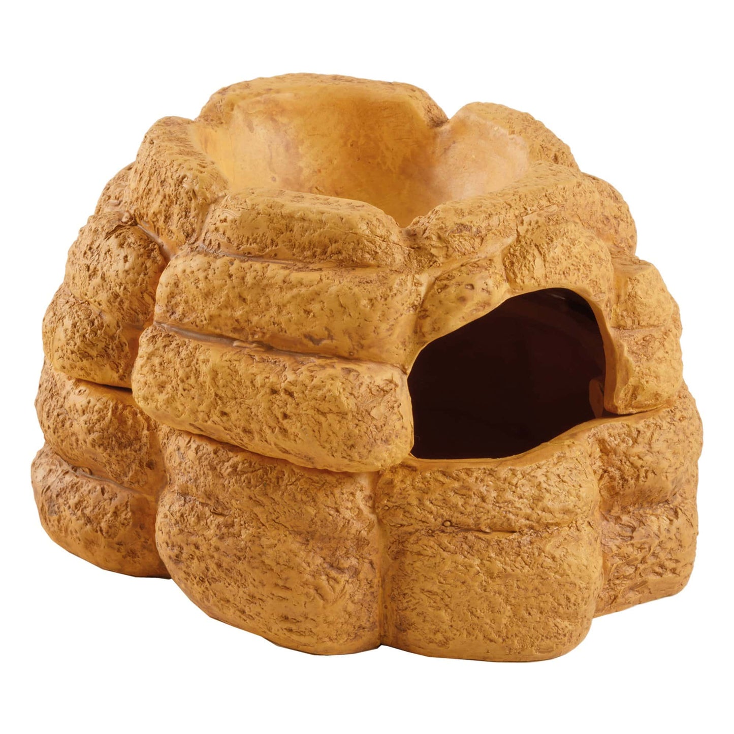 Exo Terra Big Rock Brown Ceramic Reptile Cave