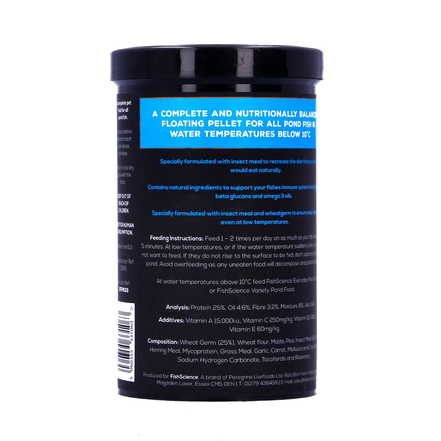Fish Science Cold weather Pond Food Natural Formula Wheatgerm Insect 290g 1050g