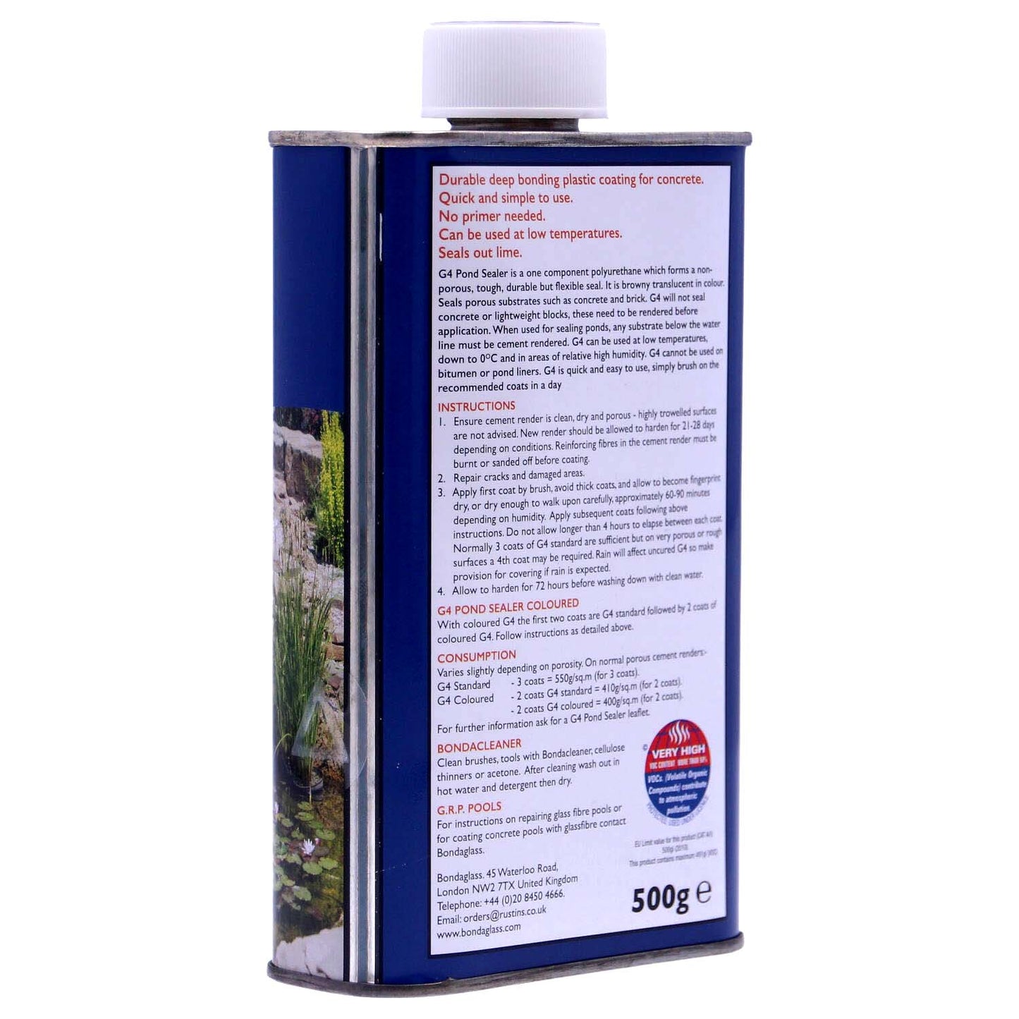 G4 Pond Paint/Sealant 500g - Clear