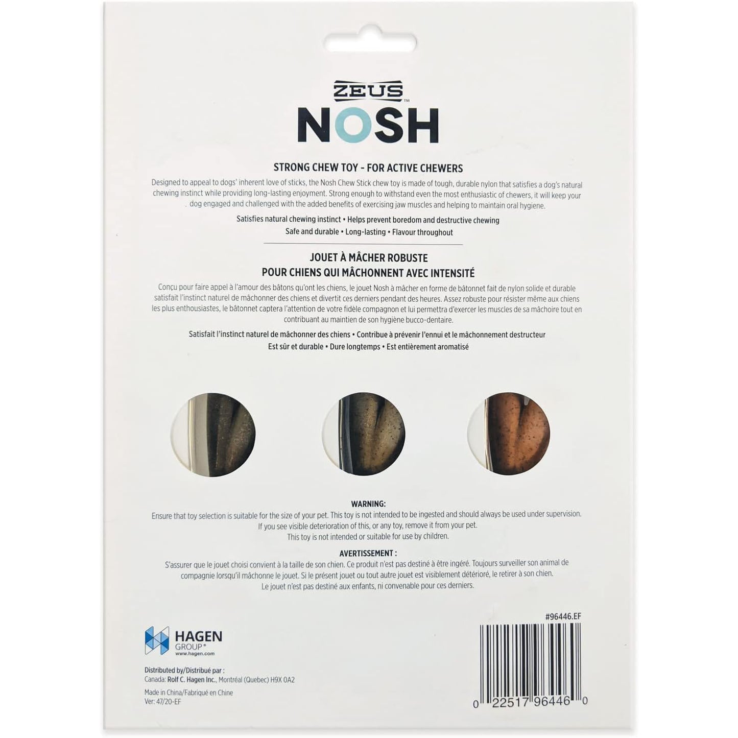 Zeus Nosh Strong Chew Sticks 3 Pack
