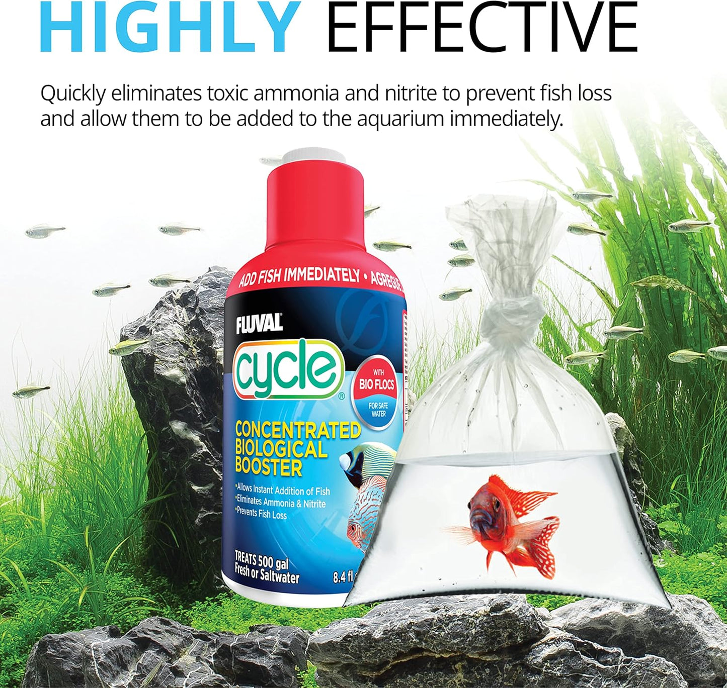 Fluval AquaPlus 500ml AND Cycle 500ml