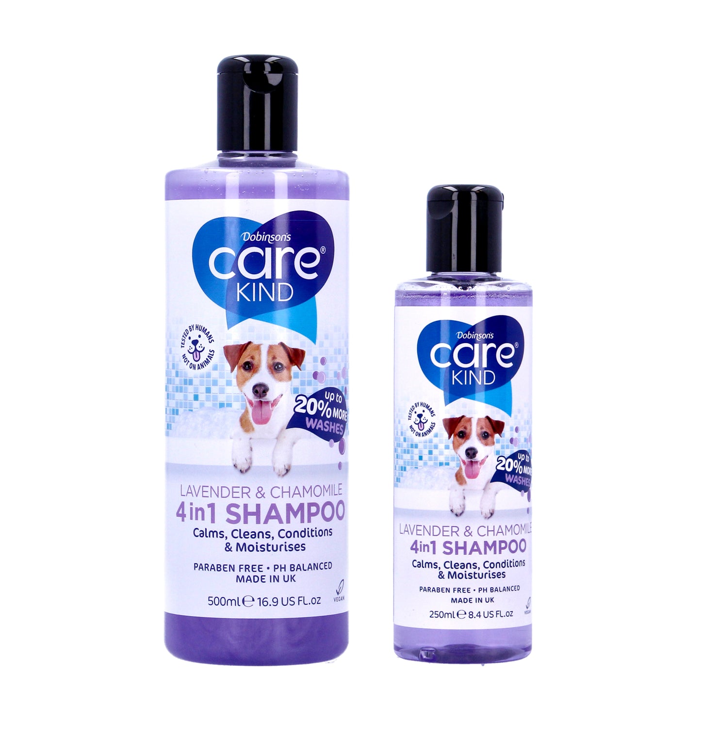 Carekind 4 in 1 Dog Vegan Lavender Puppy Chamomile Shampoo 250ml/500ml