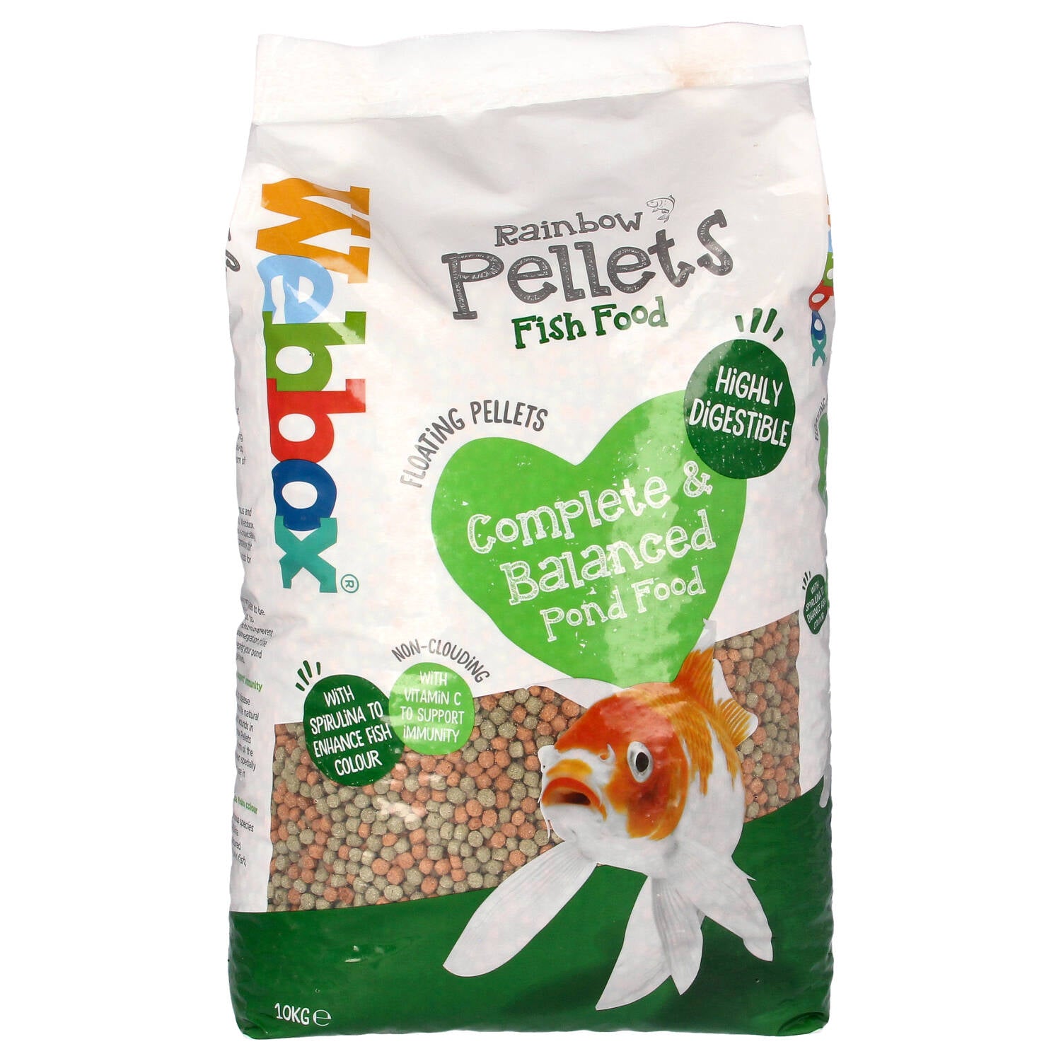 Webbox Rainbow Mixed Pond Pellets 10kg Pond Pellets – Aquacadabra