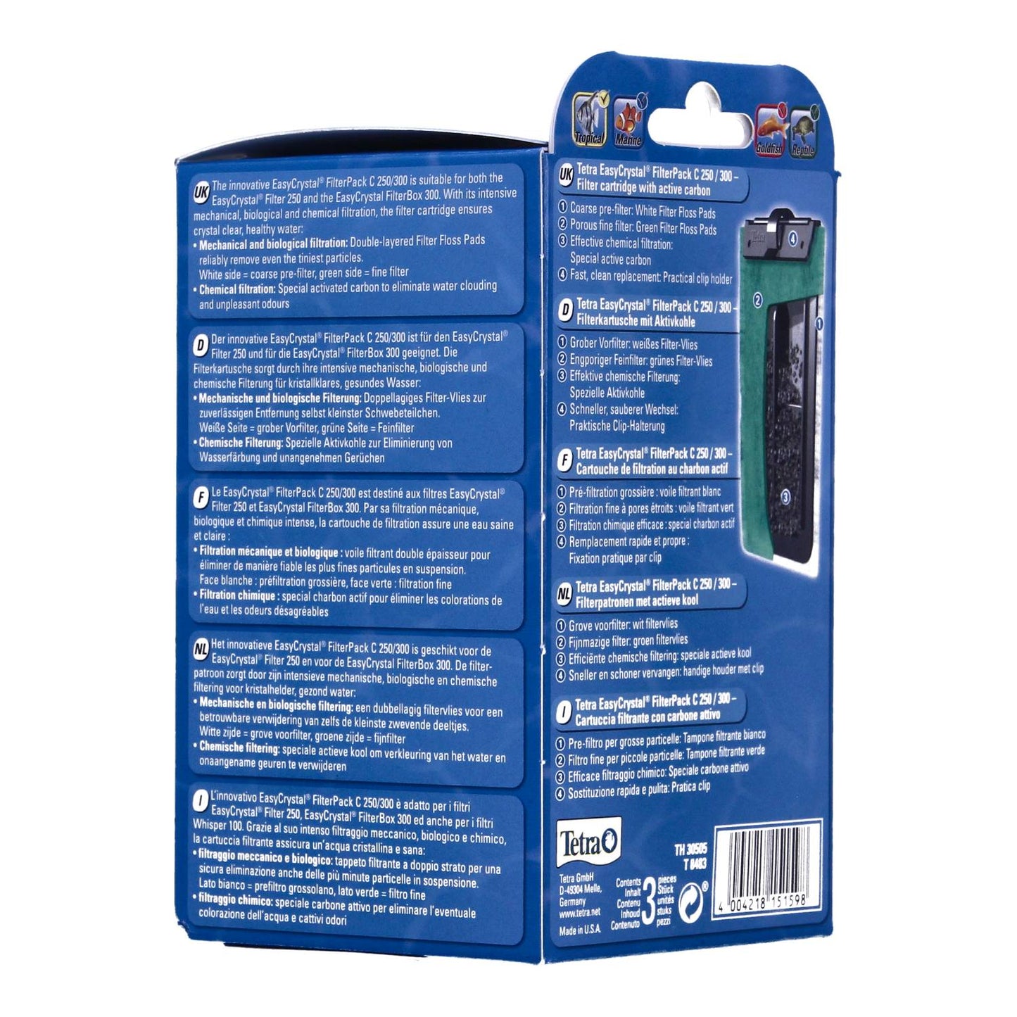 Tetra EasyCrystal Carbon Filter Media C 250/300