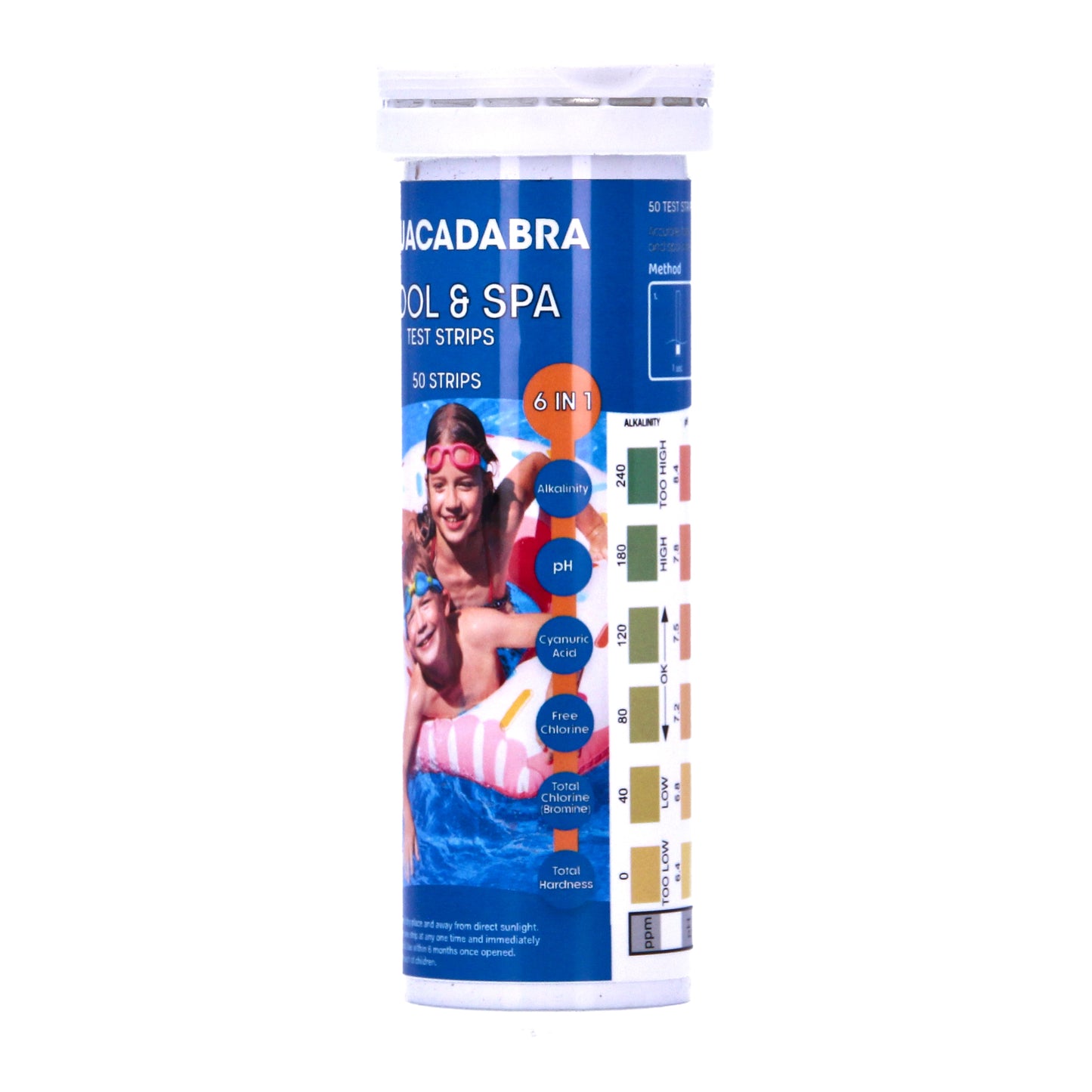 Aquacadabra Pool & Spa 6 in 1 Strips, 50 Strips