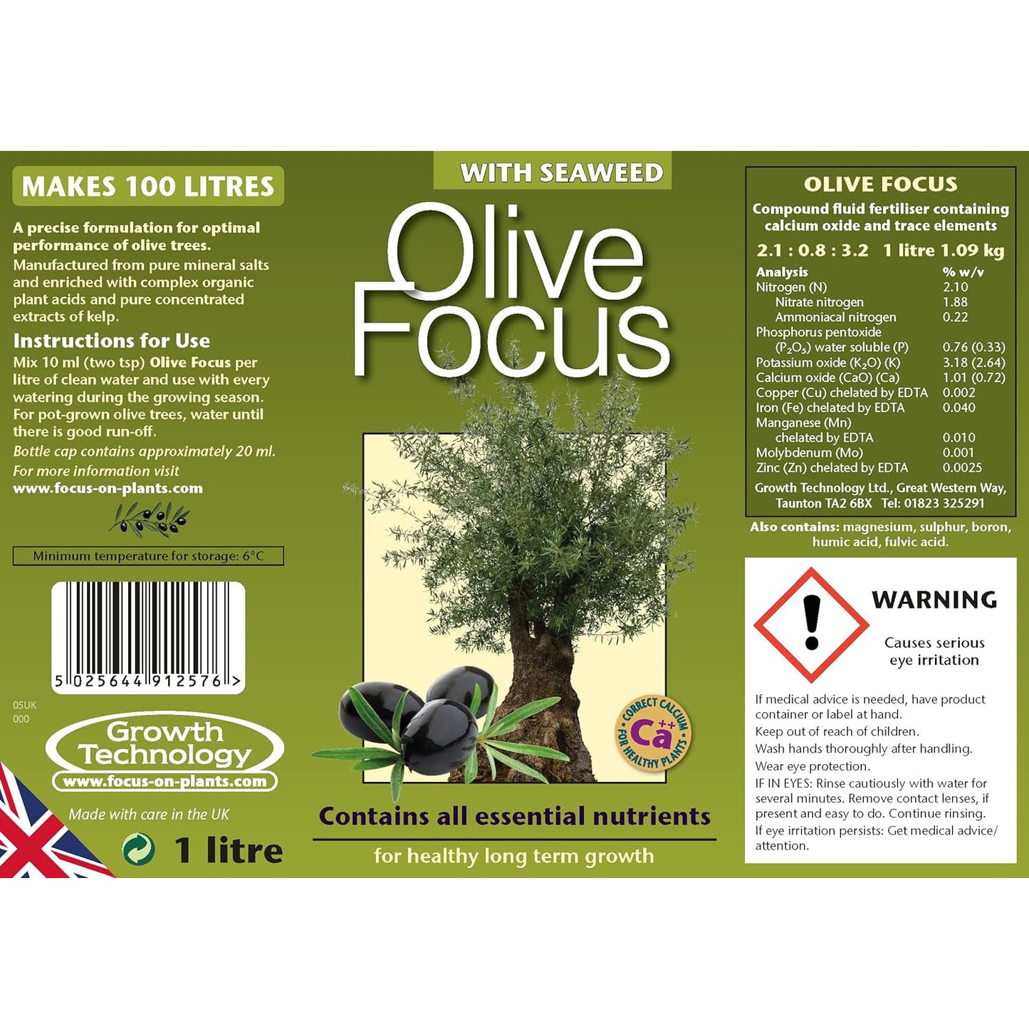 Growth Technology Olive Focus