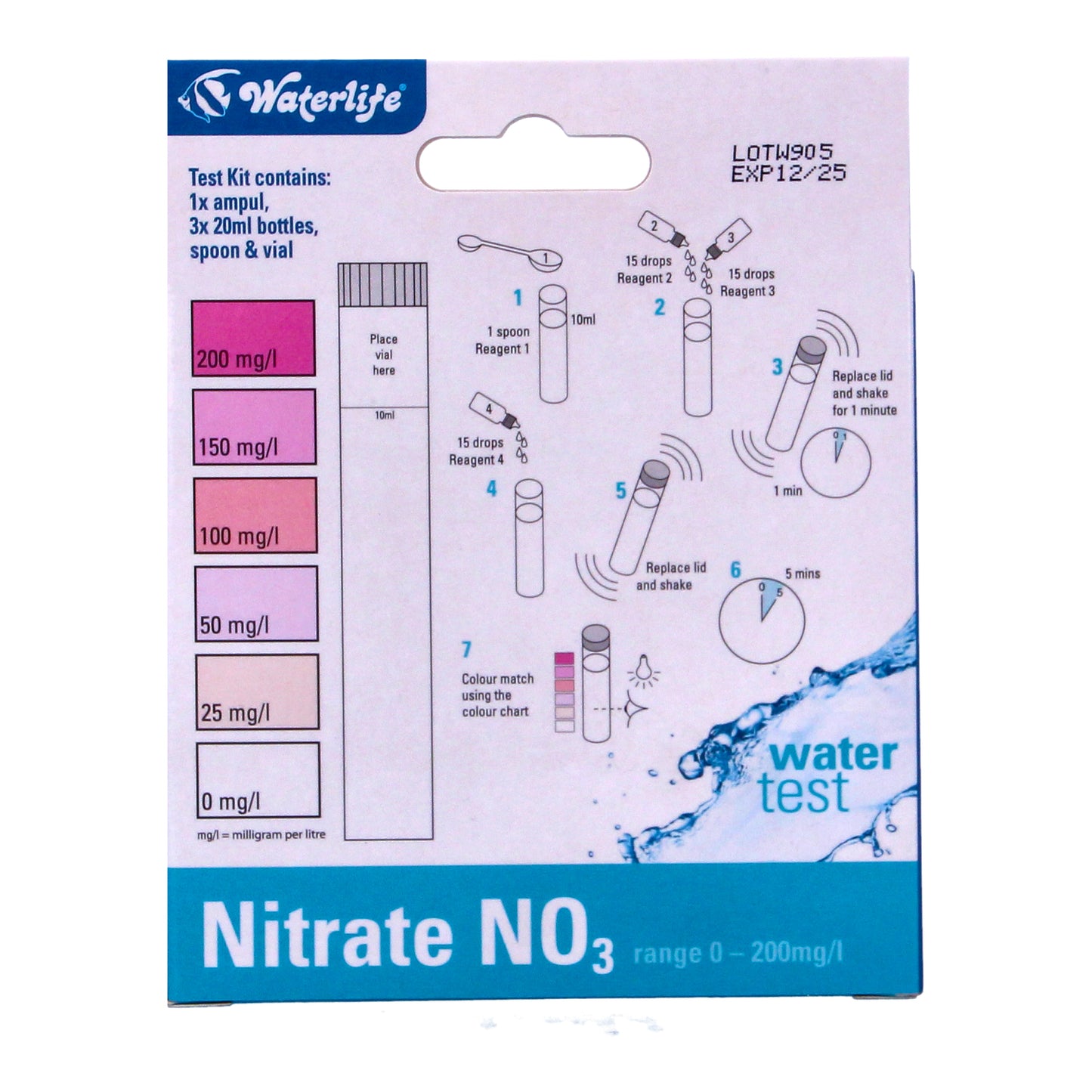 Waterlife Nitrate Water Test NO3