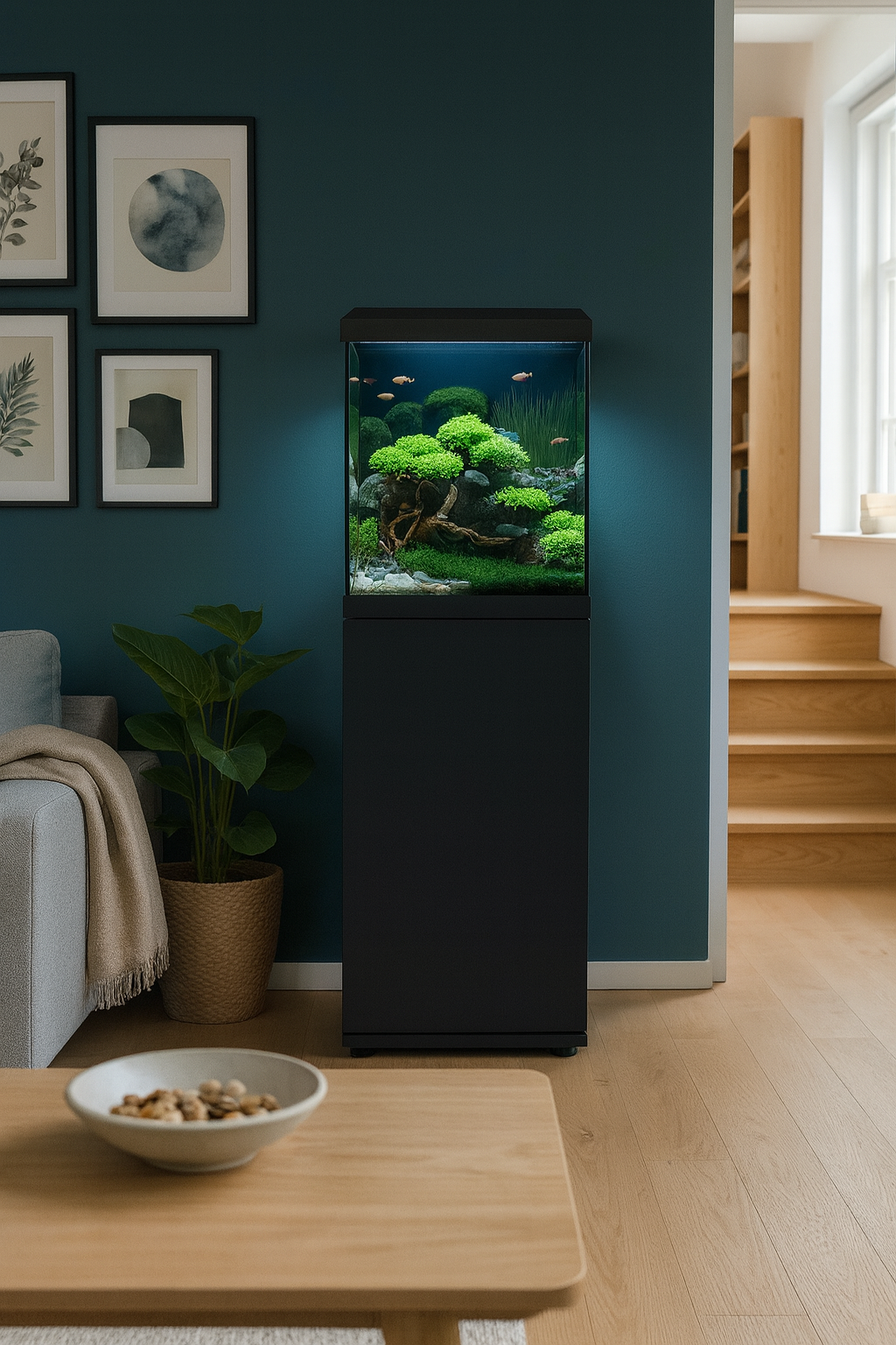 Juwel 54 L Vio Cube Aquarium Fish Tank Set with LED Filter Heater and Cabinet