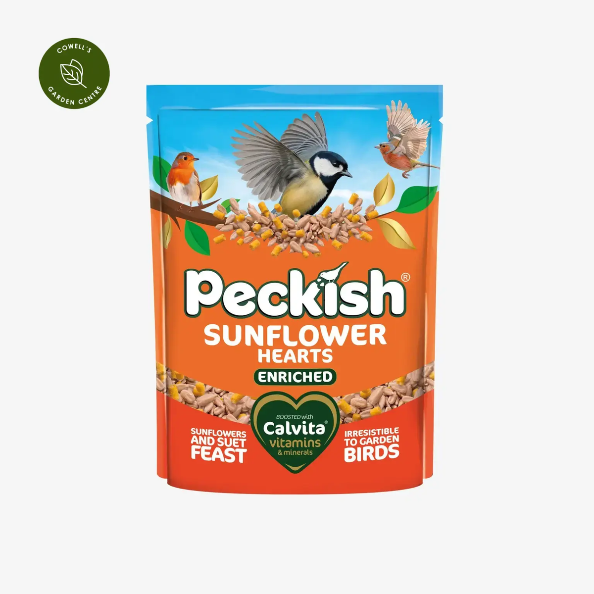 Peckish Enriched Sunflower Hearts 2kg Wild Bird Food High Energy Calvita