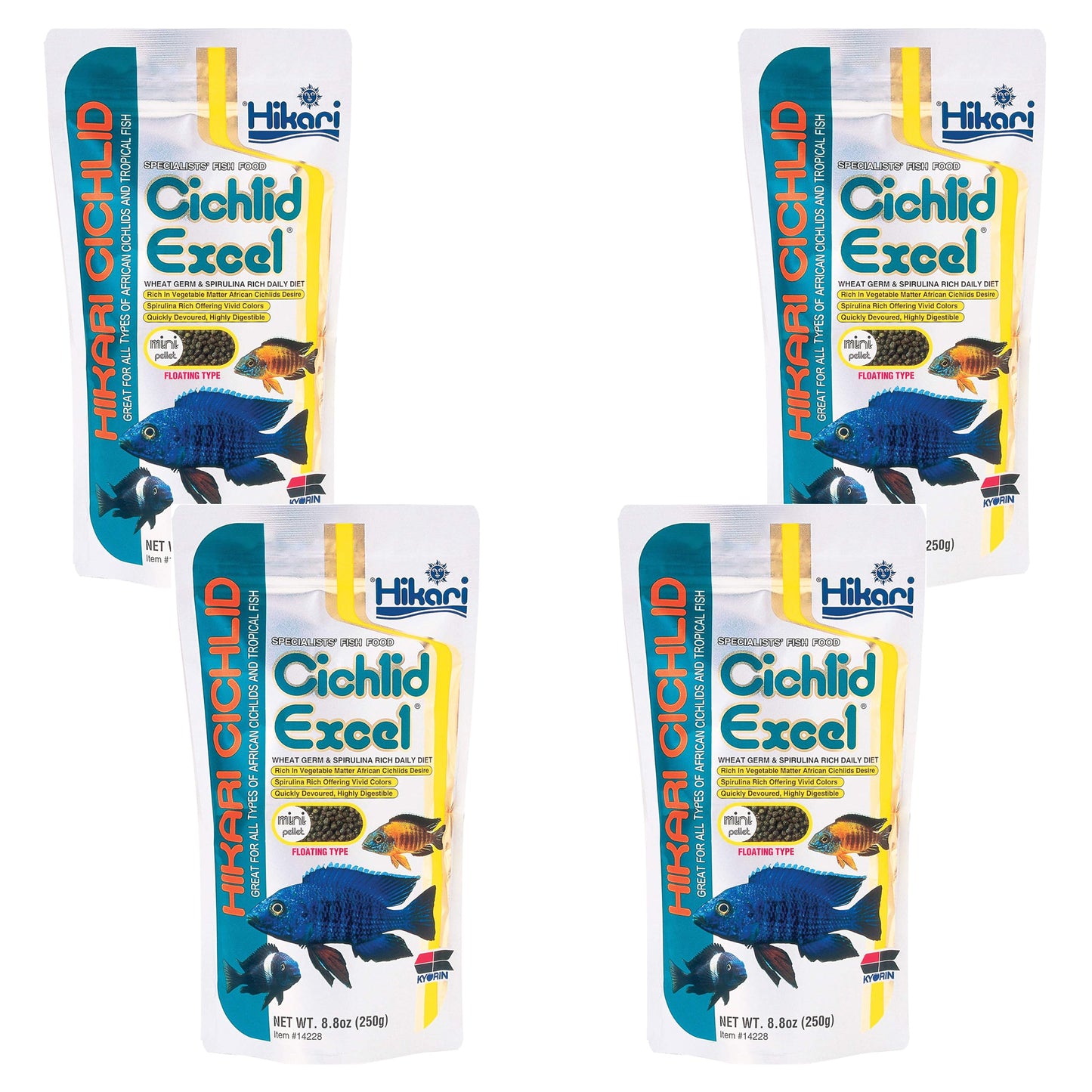 Hikari 8.8-Ounce Cichlid Excel Floating Mini Pellets for Pets