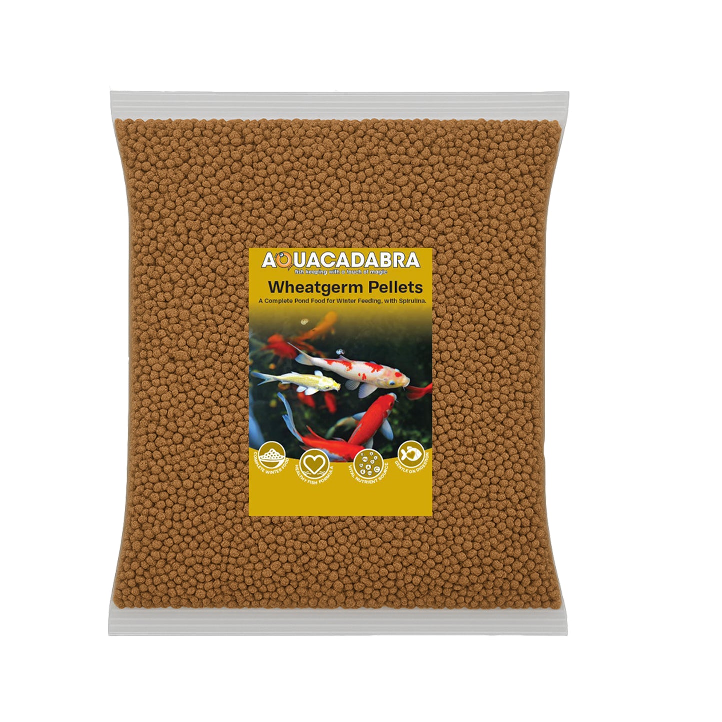 Aquacadabra Pond Wheatgerm Cold Weather Koi Fish Food Pellets 5mm