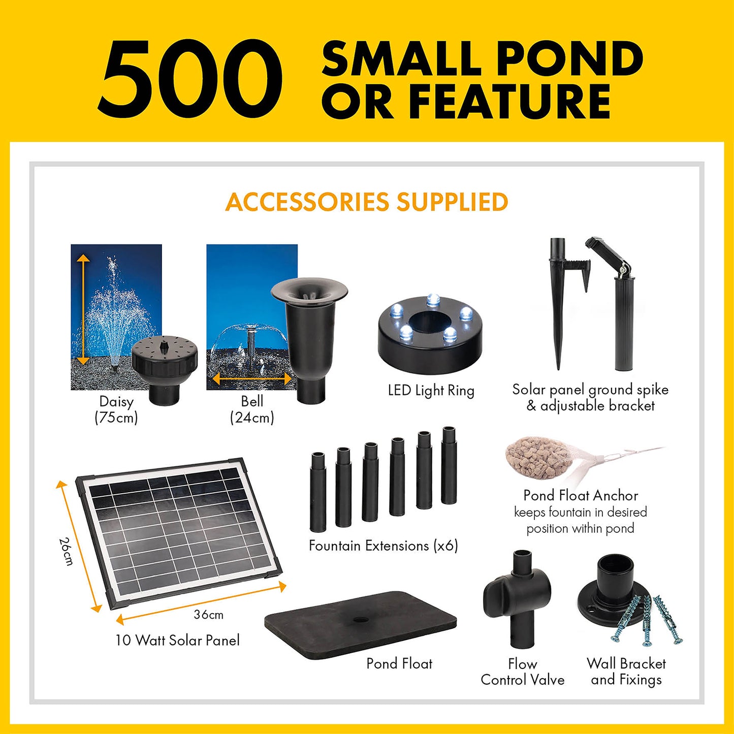 Blagdon Liberty Solar Pump 500 & LED