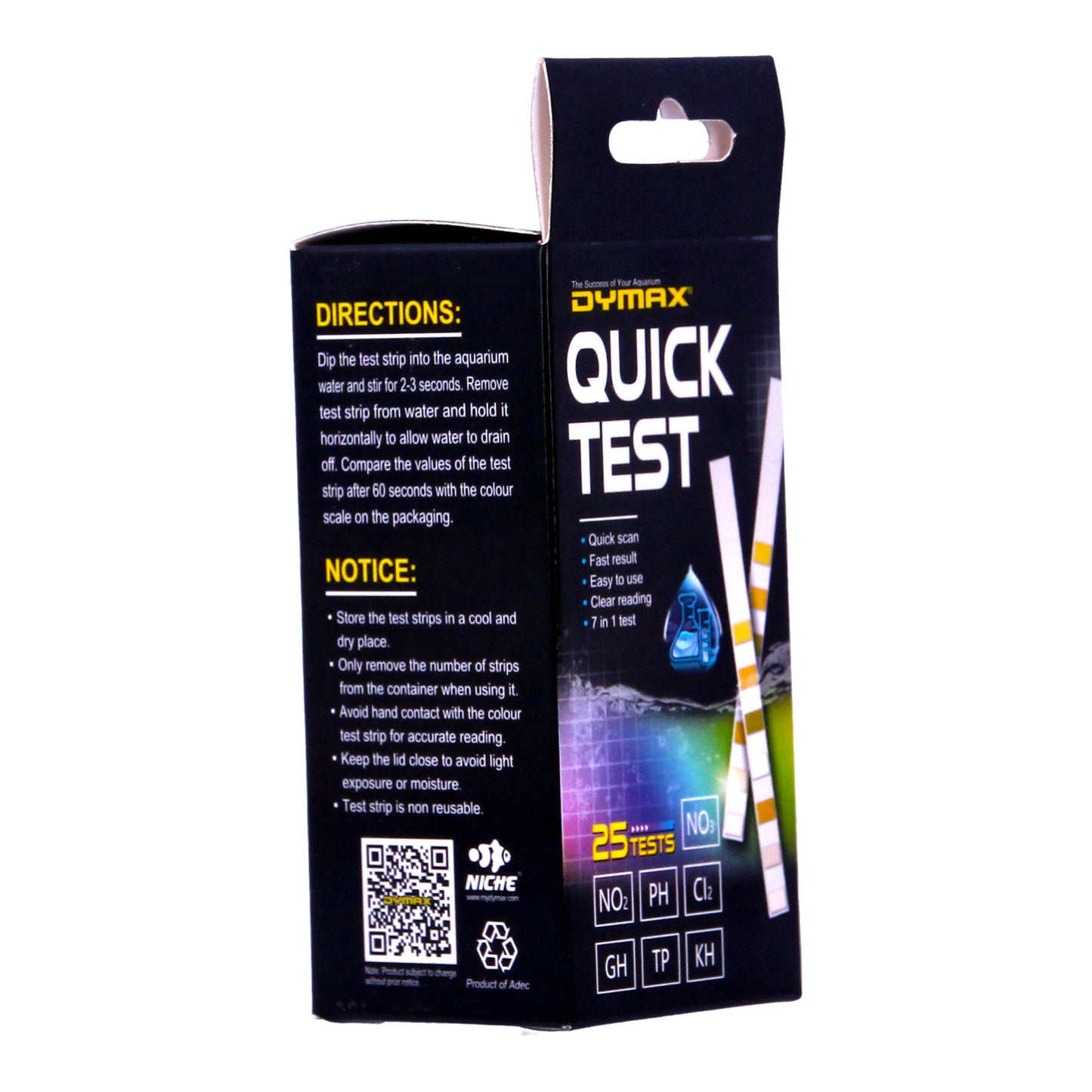Dymax Water Quick Test 7 In 1 Dip Test (25 Test)