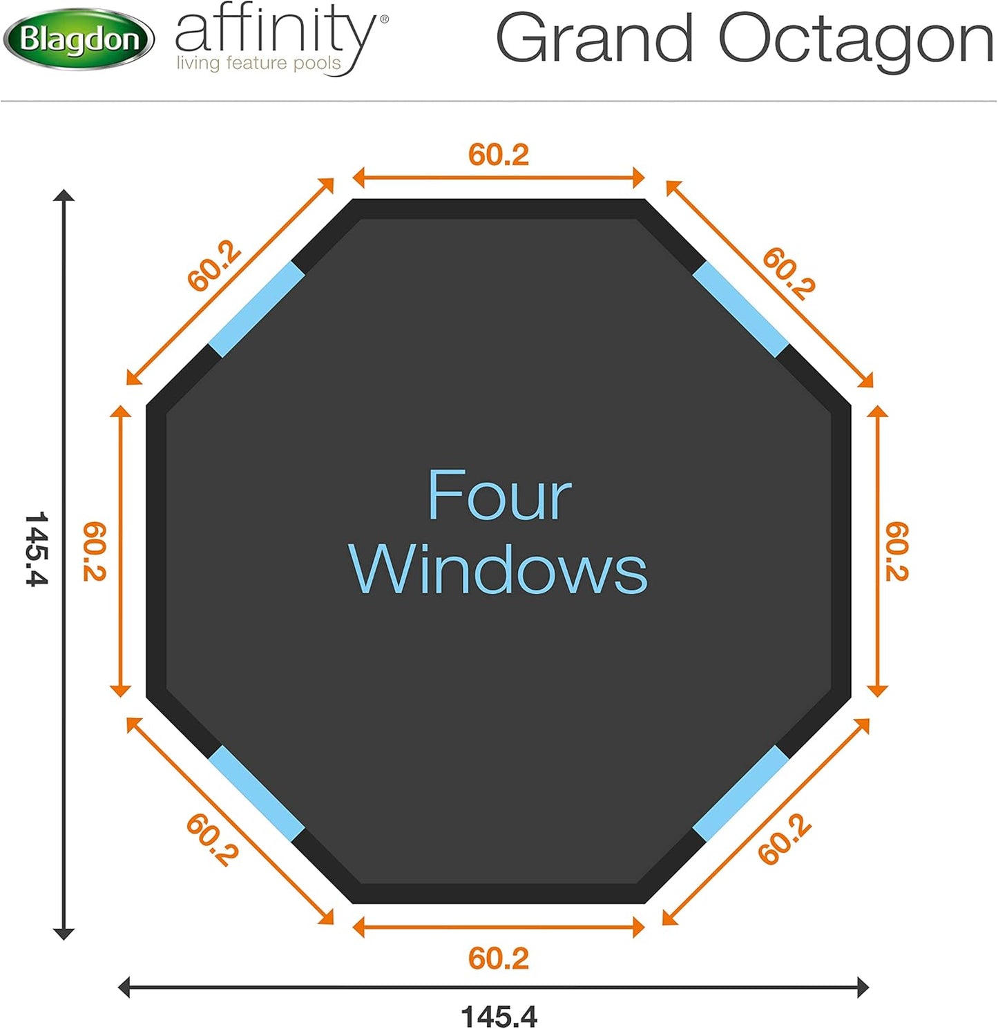 Blagdon Affinity Mocha Grand Octagon Pool