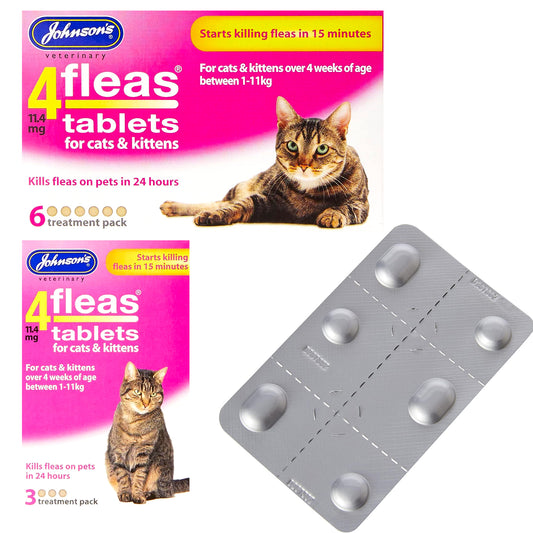 Johnsons Fast Actiong 4Fleas Tablets for Cats & Kittens