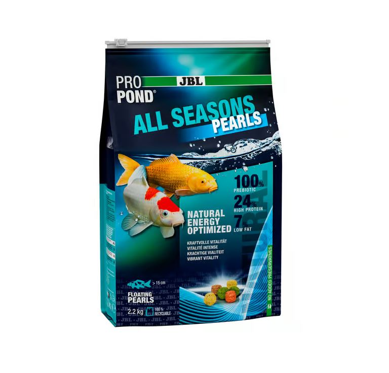 JBL Pro Pond All Seasons Pearls Koi Goldfish Floating Pellets Fish Food