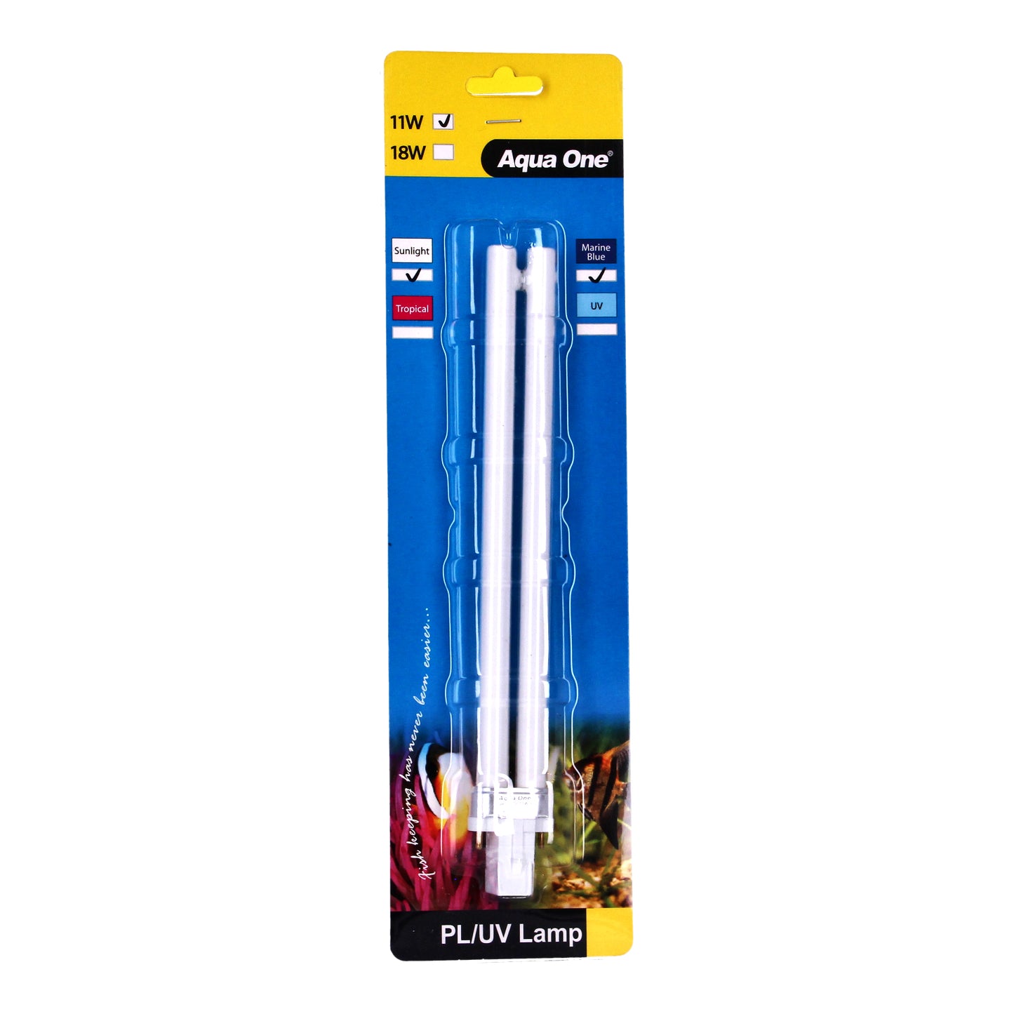 Aqua One Mix Sunlight & Marine Blue PL CFL Light Bulbs