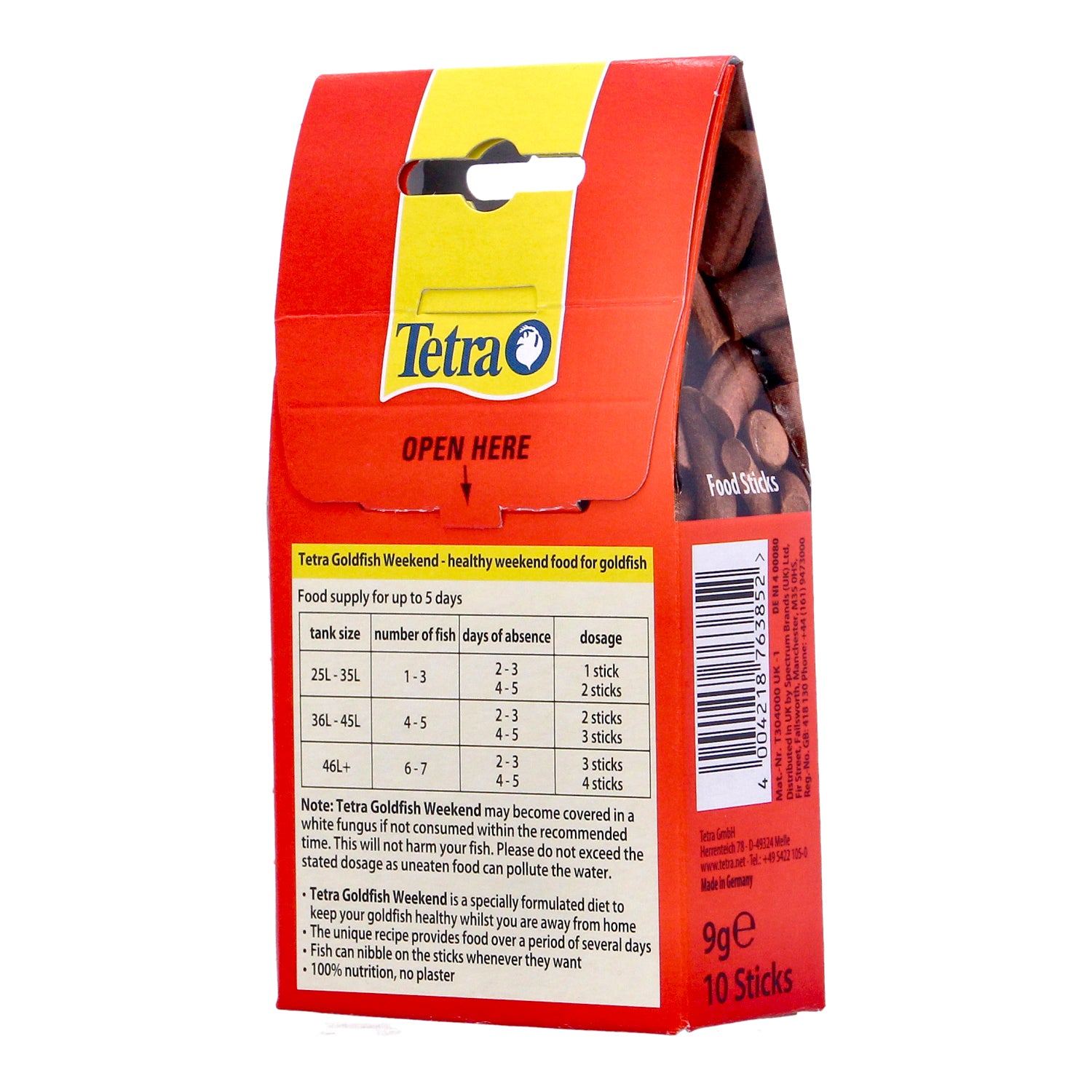 Tetra Weekend Goldfish Fish Food 10 Sticks