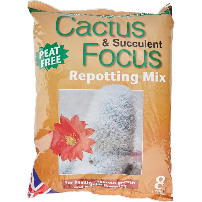 Growth Technology Cactus & Succulent Focus Repotting Mix Peat Free 8L