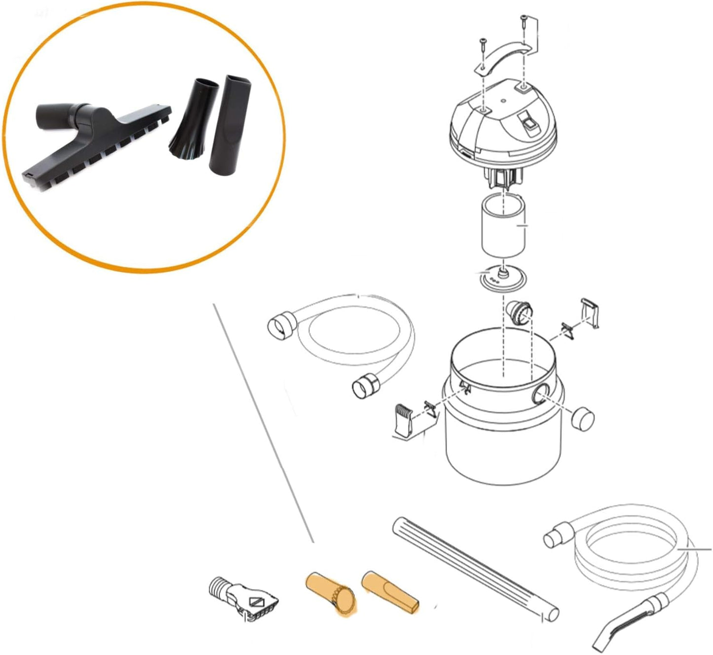 Oase 47013 Pondovac Classic Spare Nozzle Set