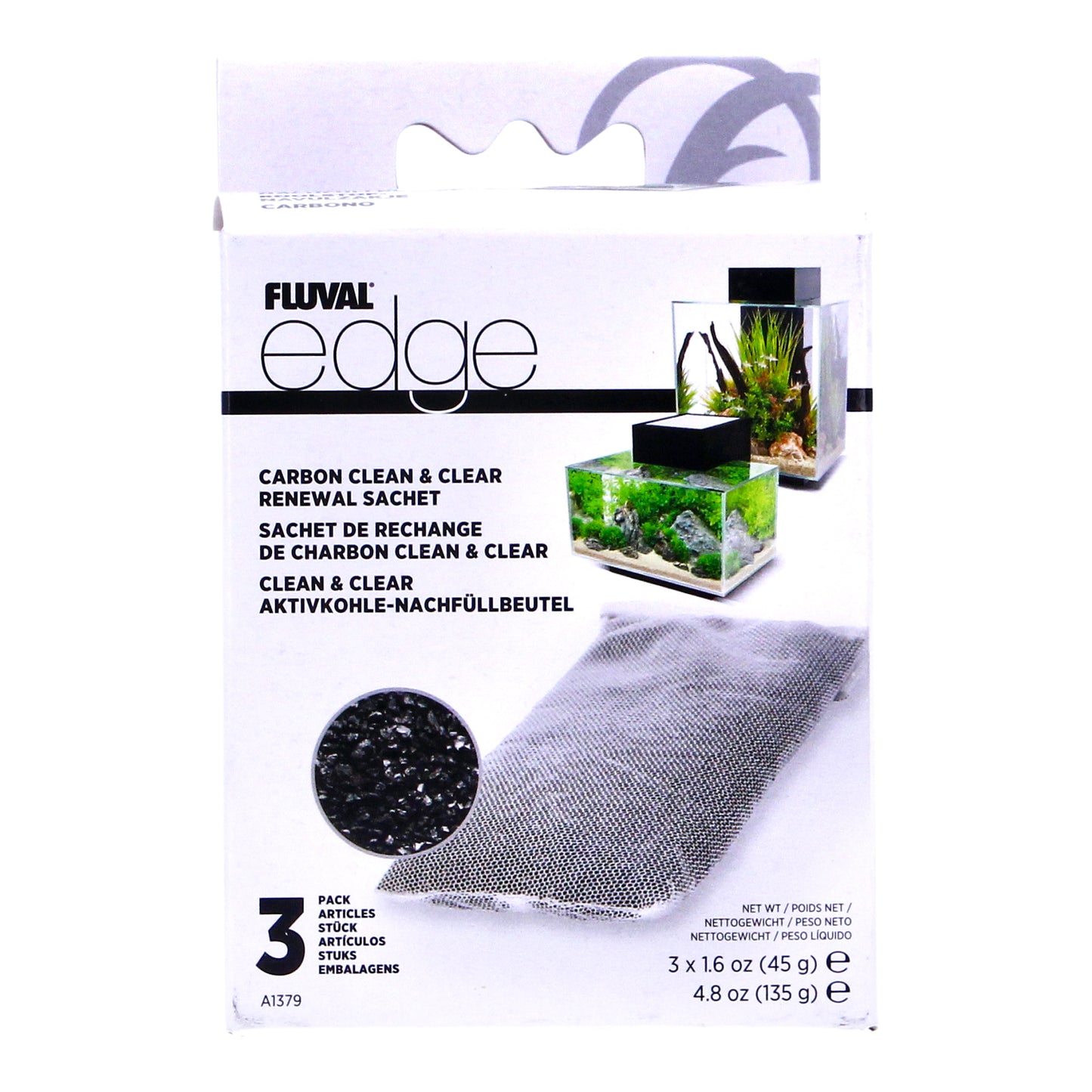 Fluval Edge Carbon Clean and Clear Sachets - A1379