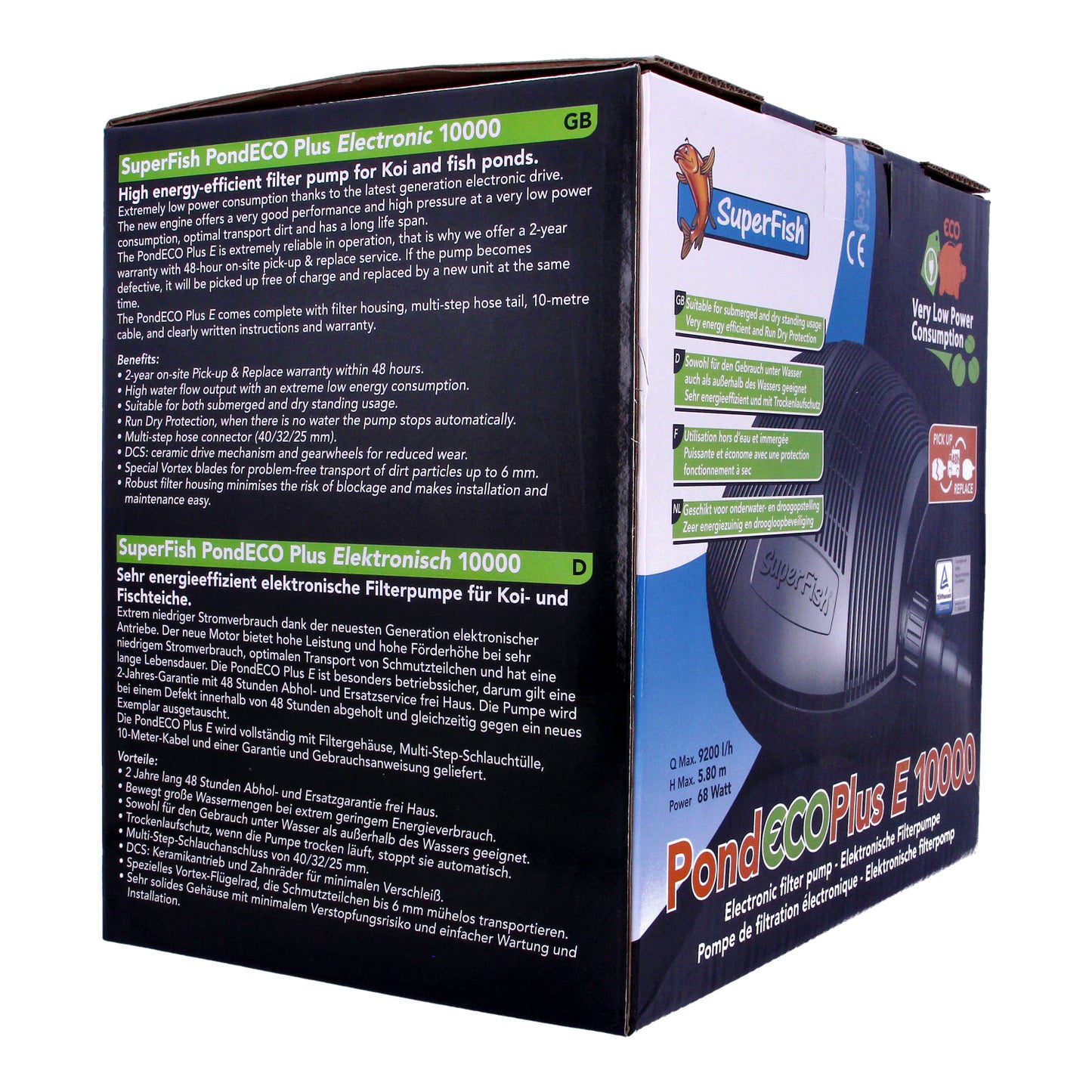 SuperFish Pond Eco Plus 10000 9200L/h 68W