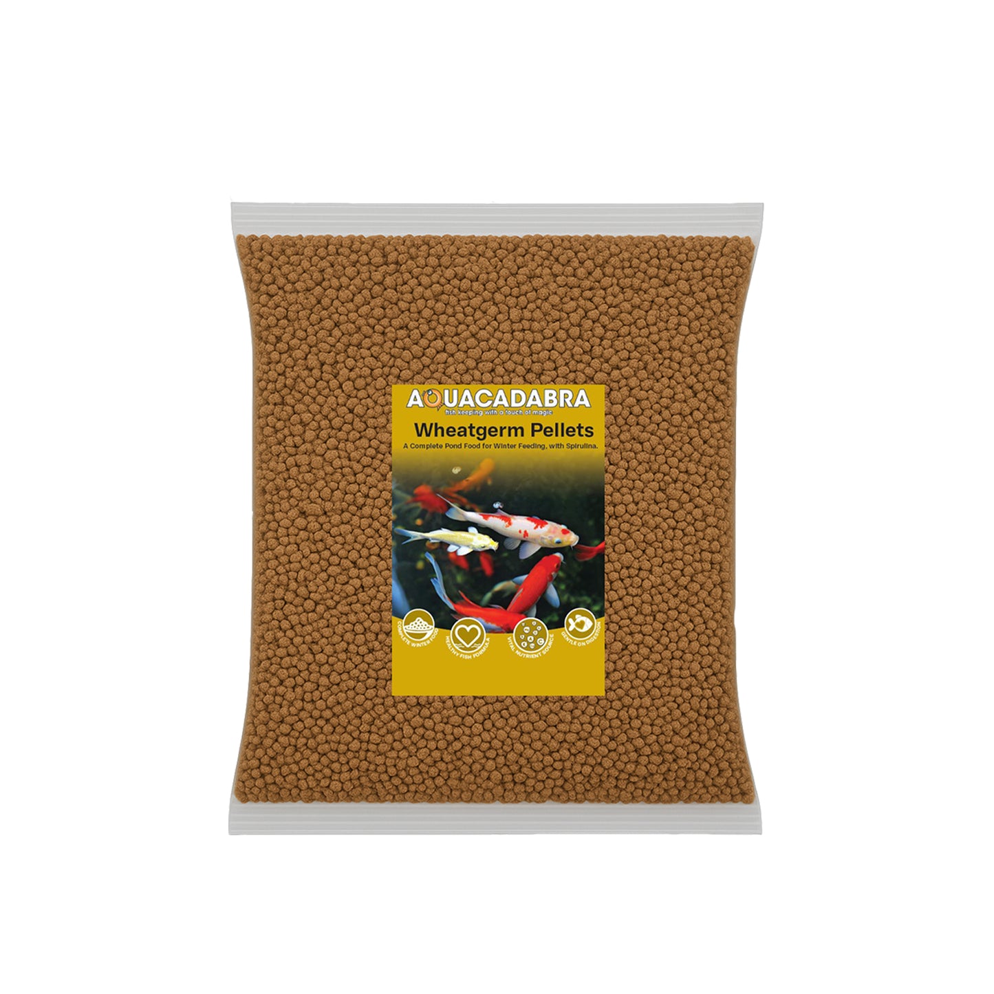 Aquacadabra Pond Wheatgerm Cold Weather Koi Fish Food Pellets 5mm