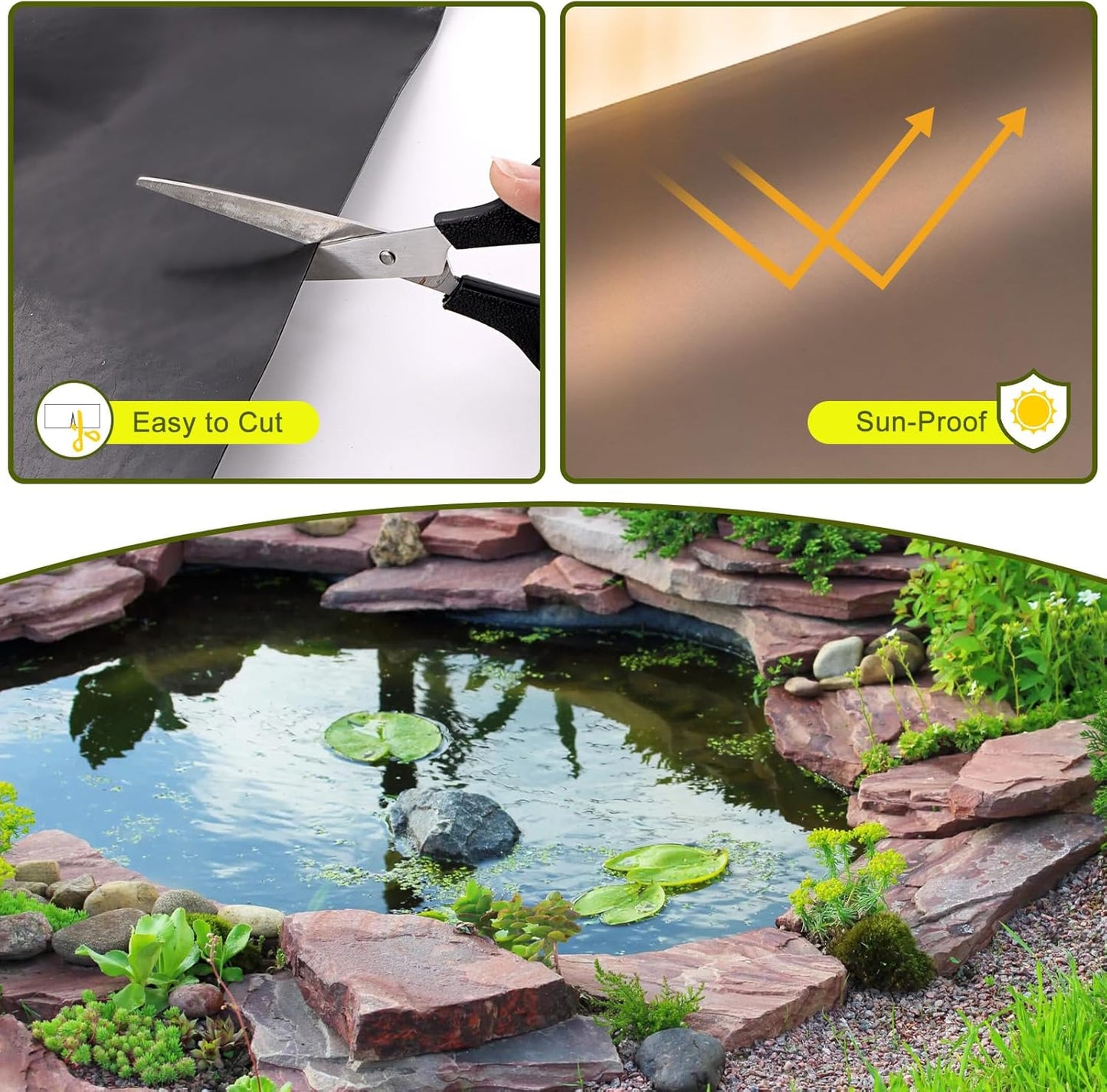 Bermuda Garden Outdoor PVC Pond Liners