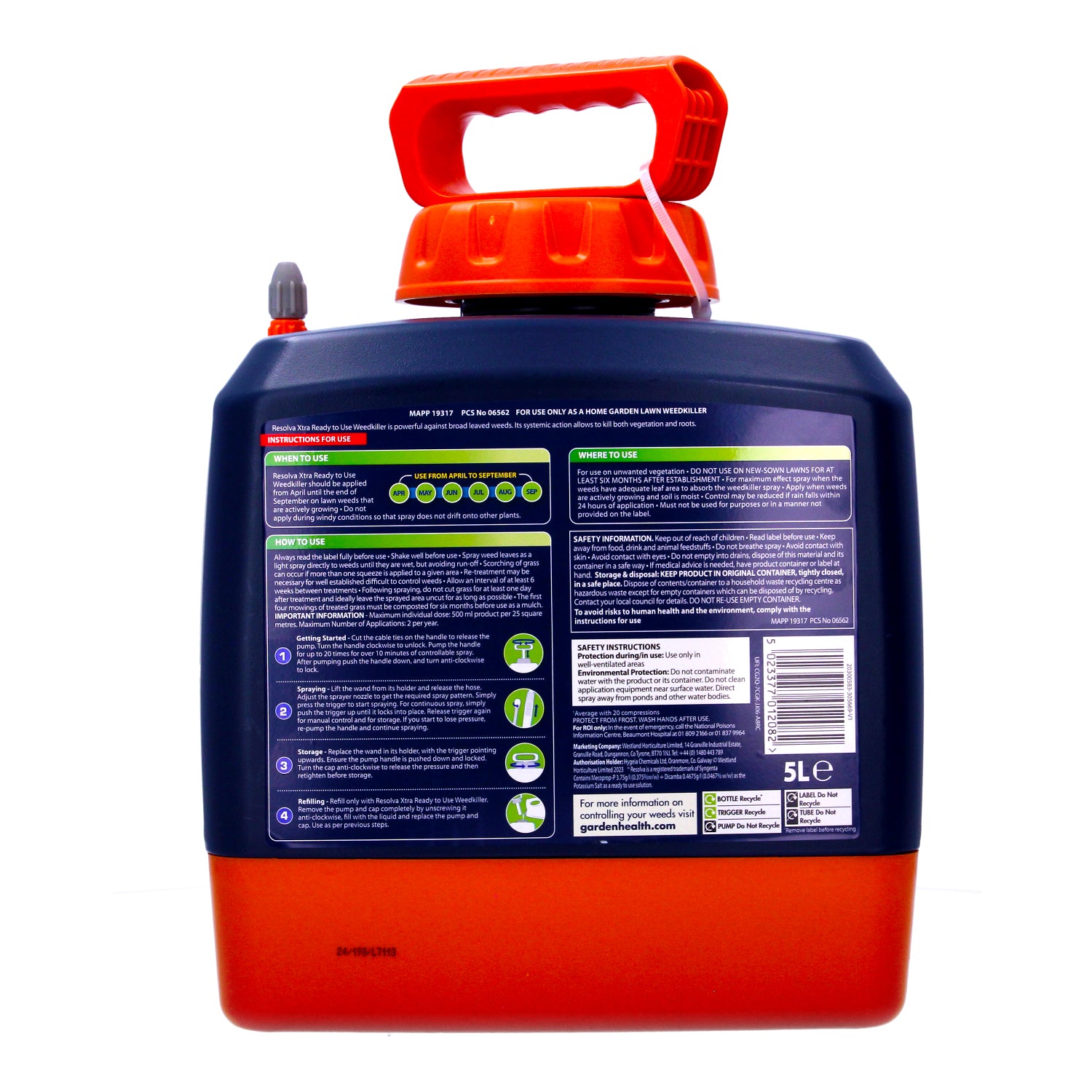 Resolva Xtra Tough Weedkiller 5L Power Pump (Xtra RTU)
