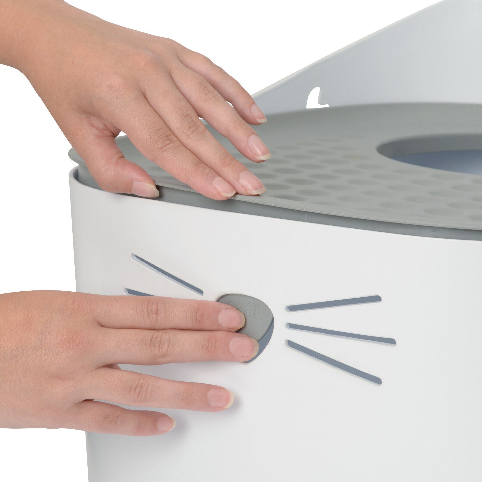 Catit Pixi Top Entry Litter Box Grey