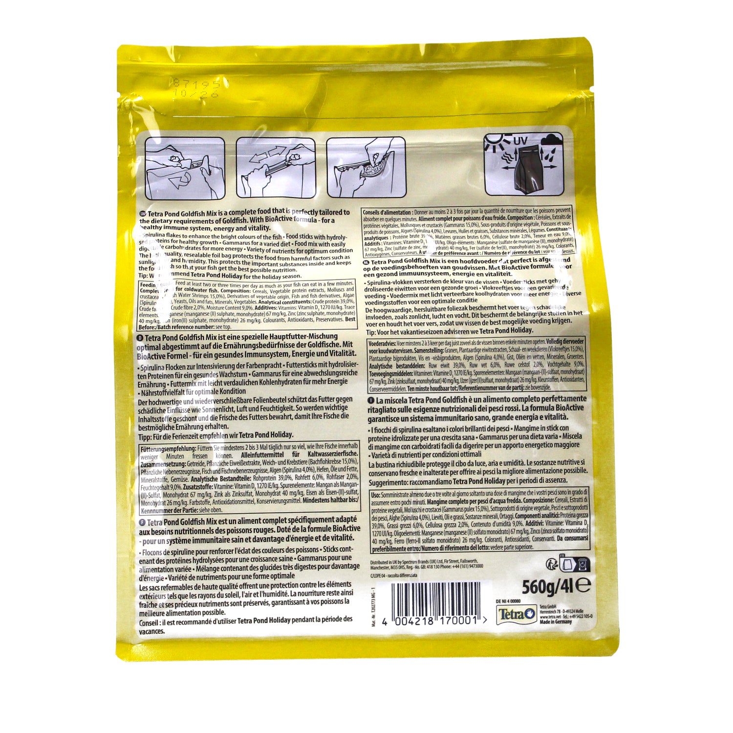 Tetra Pond Gold Mix 560g - T551