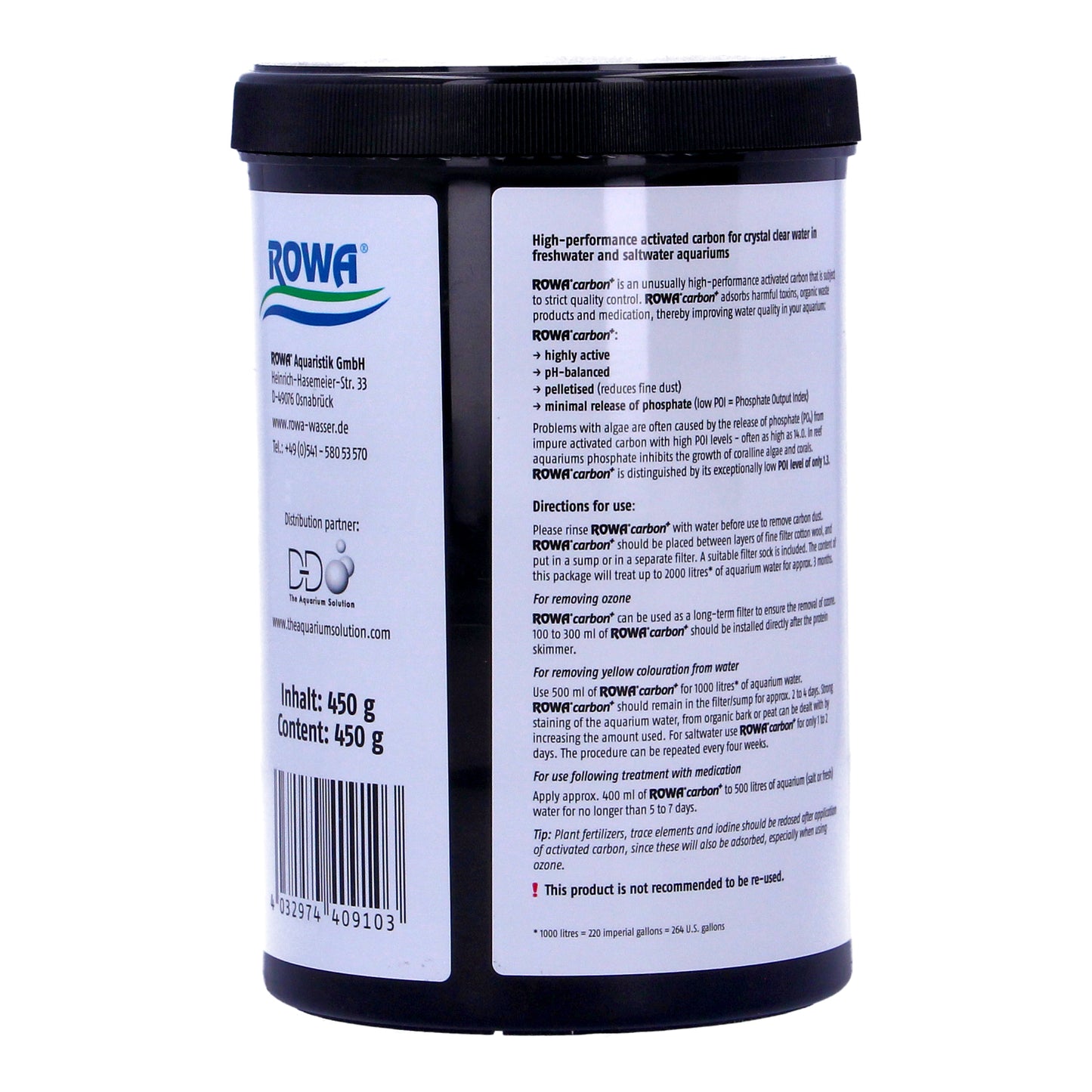 D-D Rowa Carbon Filter Media 450g