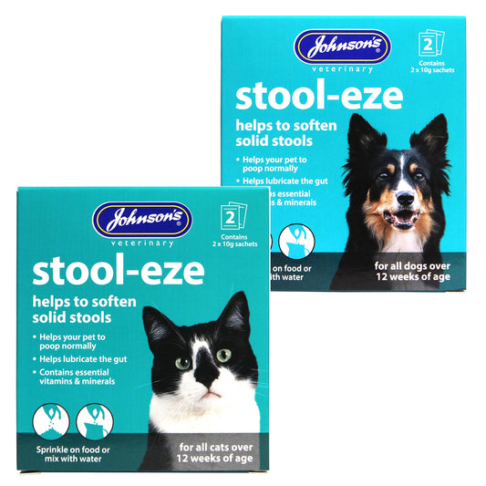 Johnson's Powder Vet Stool-Eze For Cats or Dogs Stool Softener for Pets