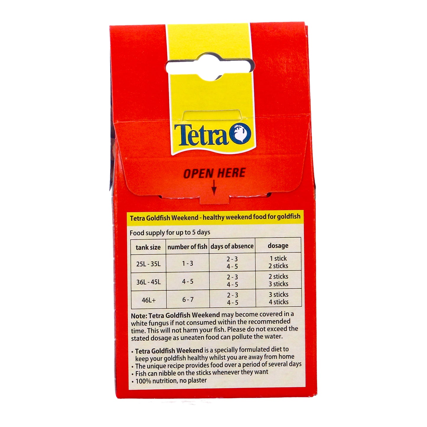 Tetra Weekend Goldfish Fish Food 10 Sticks